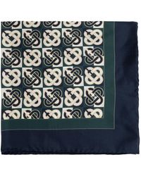 CASABLANCA - Silk Scarf With Monogram - Lyst