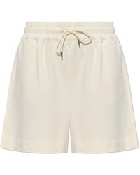 Moncler - Cotton Shorts With Logo Patch - Lyst