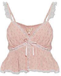 LoveShackFancy - Short Top 'Nicoleta' - Lyst