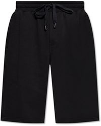 Dolce & Gabbana - Cotton Shorts With Embossed Logo - Lyst