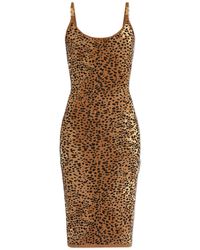 Versace - Dress With Animal Motif - Lyst