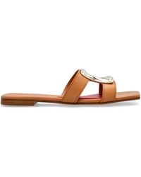 Roger Vivier - Leather Slides - Lyst