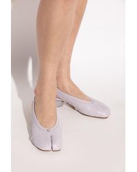 Maison Margiela - Leather Heeled Shoes With 'Tabi' Toe - Lyst