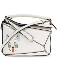 Loewe - 'Puzzle Futurist Cat Mini' Hand Bag - Lyst