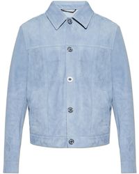 Versace - Leather Jacket - Lyst