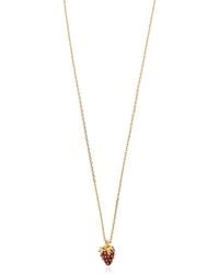 Kate Spade - Necklace With A Pendant Featuring Sparkling Crystals - Lyst