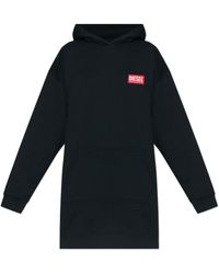 DIESEL - Dress With 'D-Boxt-Hood-Lab' Logo - Lyst