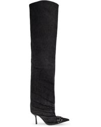 DIESEL - 'D-Venus' Denim Boots - Lyst