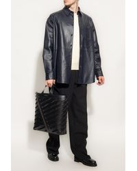 Off-White c/o Virgil Abloh - Off- Leather Shirt - Lyst