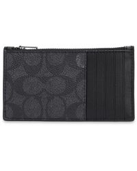 mens coach card case