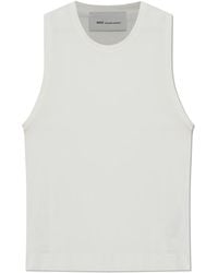 Ami Paris - Top With Embroidered Logo - Lyst