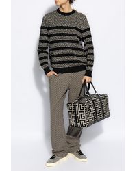 Balmain - Sweater With Monogram, - Lyst