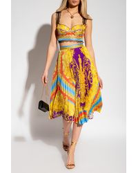 Versace Pleated Skirt - Multicolor