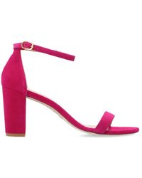 Stuart Weitzman 'nearlynude' Heeled Sandals - Pink
