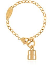 Balenciaga - Bracelet With A Logo-Shaped Pendant - Lyst