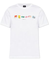 Paul Smith - T-Shirt With Colorful Print - Lyst