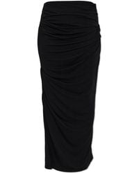 Entire studios - Long Skirt With Draping - Lyst