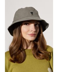 Ami Paris - Hat With Embroidered Logo - Lyst