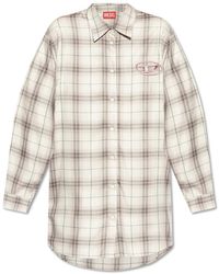 DIESEL - Shirt Dress D-Dalis-Q1 - Lyst