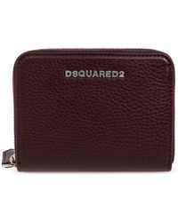 DSquared² - Leather Wallet With Logo - Lyst