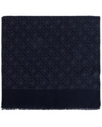 Ferragamo - Wool Scarf With Monogram - Lyst