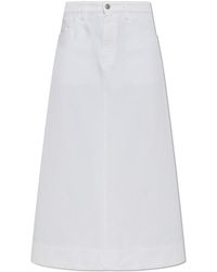 Marni - Denim Skirt With Flared Hem - Lyst