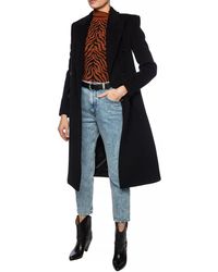 burberry peak lapel cashmere wrap coat