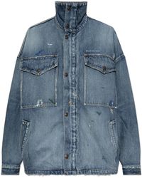 Balenciaga - 'Vintage'-Effect Denim Jacket - Lyst