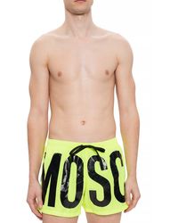 yellow moncler swim shorts
