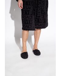 Versace - Slides With Logo - Lyst