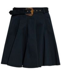 Versace Jeans Couture - Short Skirt With Belt - Lyst