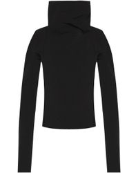 Rick Owens Band Collar Jacket - Black