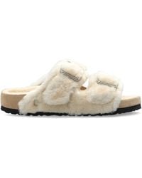 Birkenstock - Arizona 1774 Shearling Slides - Lyst