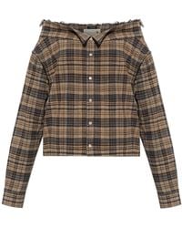 R13 - Cotton Off-Shoulder Shirt - Lyst