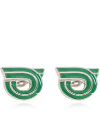 Ferragamo - Earrings With Logo, - Lyst