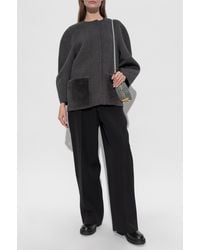 Fendi - Wool Jacket With Fur Pockets - Lyst