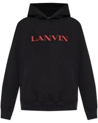 Lanvin - Sweatshirt With Embroidered Logo - Lyst