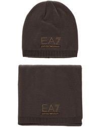 EA7 - Elegant-Sport Set With Beanie And Scarf - Lyst
