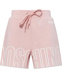 Moschino - Logo Sweat Shorts - Lyst