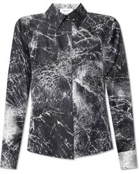 McQueen - Silk Shirt With Print - Lyst