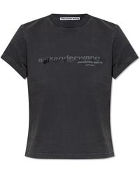 Alexander Wang - T-Shirt With Printed Logo - Lyst