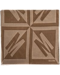 Moschino - Scarf With Logo - Lyst