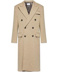 Ferragamo - Wool Coat With A Single Vent - Lyst