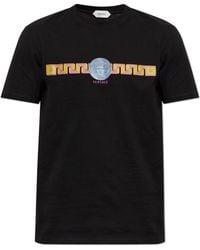 Versace - Cotton T-Shirt With Print - Lyst