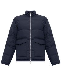 Eleventy - Down Jacket With Stand-Up Collar - Lyst