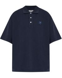 Maison Kitsuné - Polo With Logo Patch - Lyst