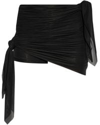 DIESEL - Draped Skirt-Shorts O-Ruellia-Plain - Lyst