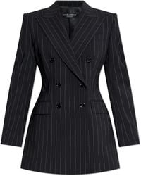 Dolce & Gabbana - Blazer With Stripe Pattern - Lyst