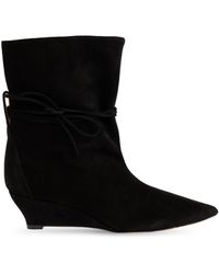 Odissi - Suede Wedge Ankle Boots - Lyst
