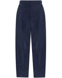 Giorgio Armani - Loose-Fit Silk Trousers - Lyst